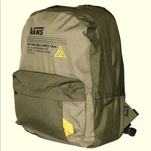 Vans old shool plus II olive green backpack